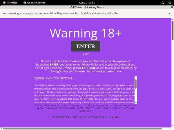 Caliteens Hacked Password