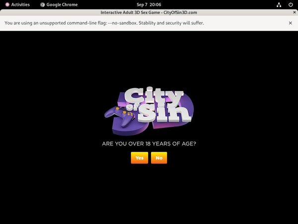 City Of Sin 3D Fxbilling