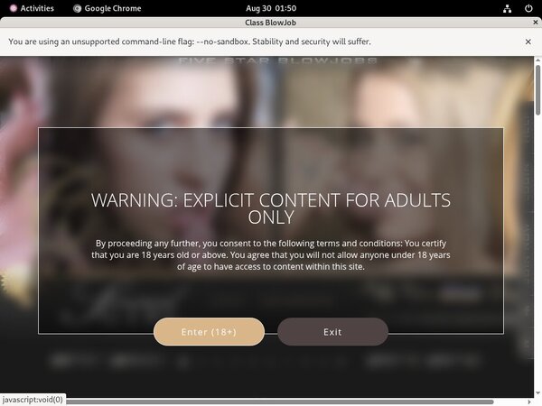 Class Blowjob Login Info