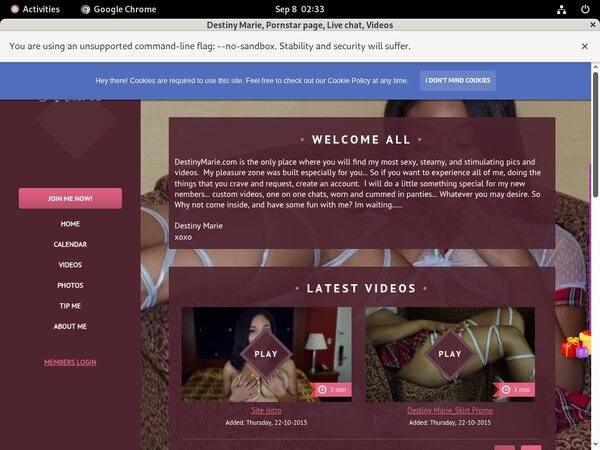 Destiny Marie Paypal Option