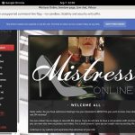 Discount MistressOnline Link Discount MistressOnline Link