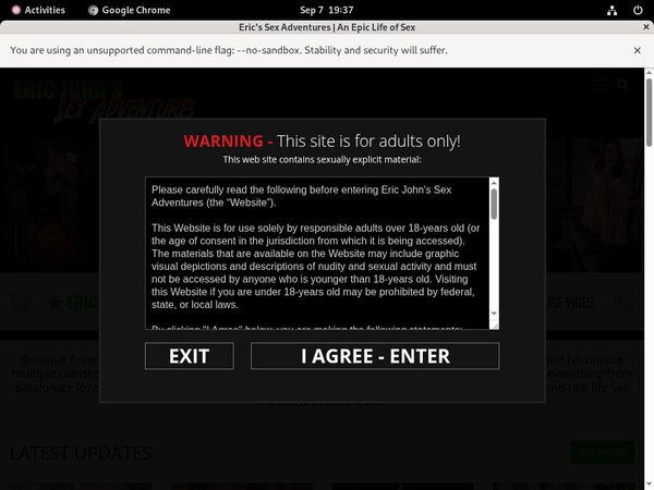 Ericjohnssexadventures.com Free Clips