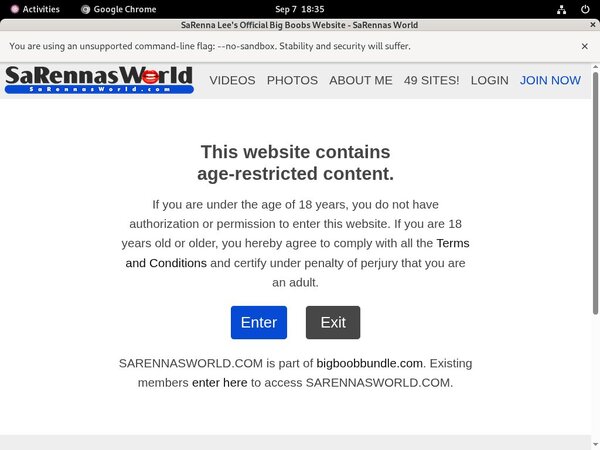 Free Login For Sarennasworld.com