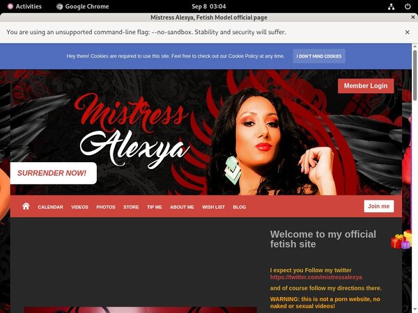 Free MistressAlexya Accounts And Passwords