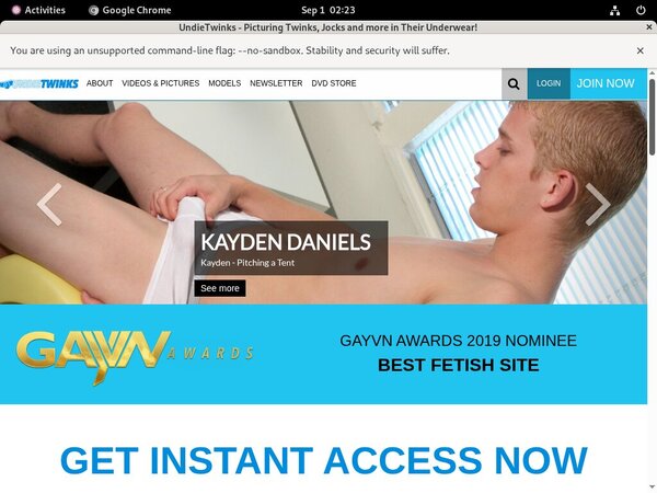 Free Trial On Twinks Undie