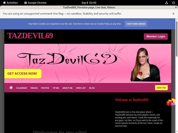 Free User For Tazdevil69.modelcentro.com