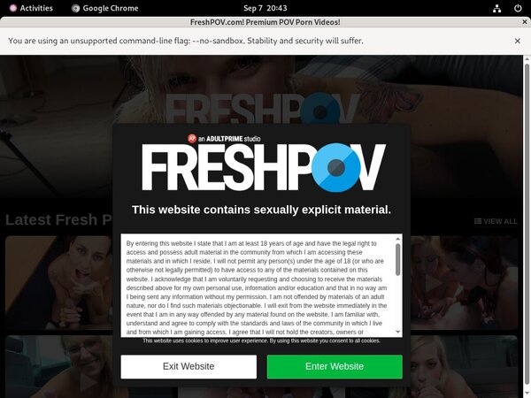 Freshpov.com Password Info