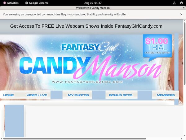 Get A Free Fantasy Girl Candy Login