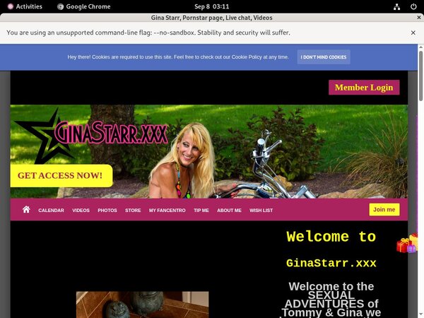 GinaStarr Ad