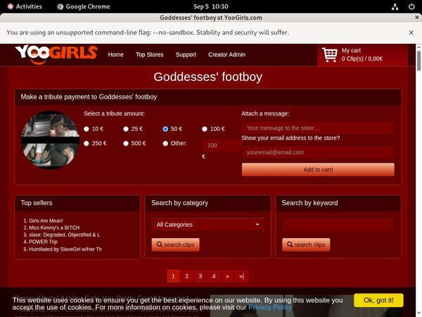 Goddesses Footboy Foot Fetish