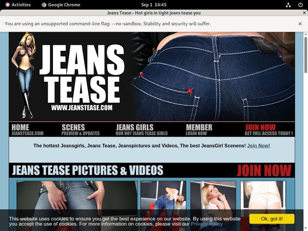 Jeans Tease Free Trial