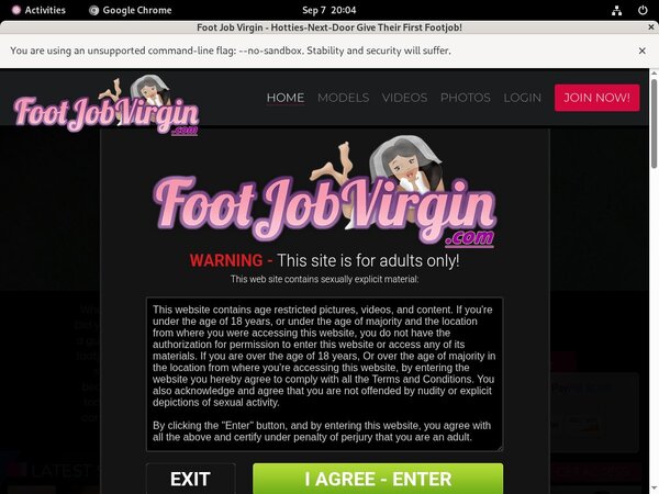 Membership For Foot Job Virgin