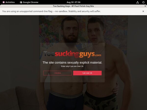 Real Toesuckingguys.com Accounts