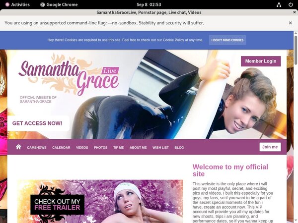 SamanthaGraceLive Full Video