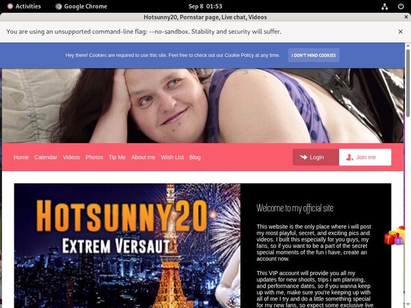 Signup For Hotsunny20 With Paypal