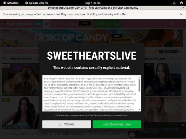 Sweethearts Live Free Login Account