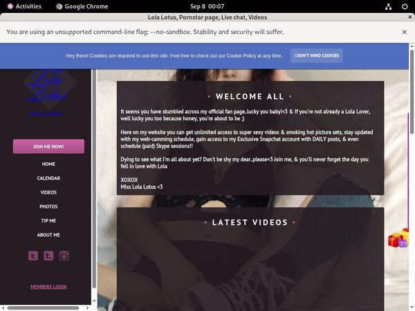 Working Lola Lotus Account