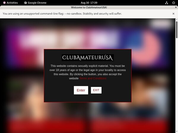 Club Amateur USA Discount Join Page